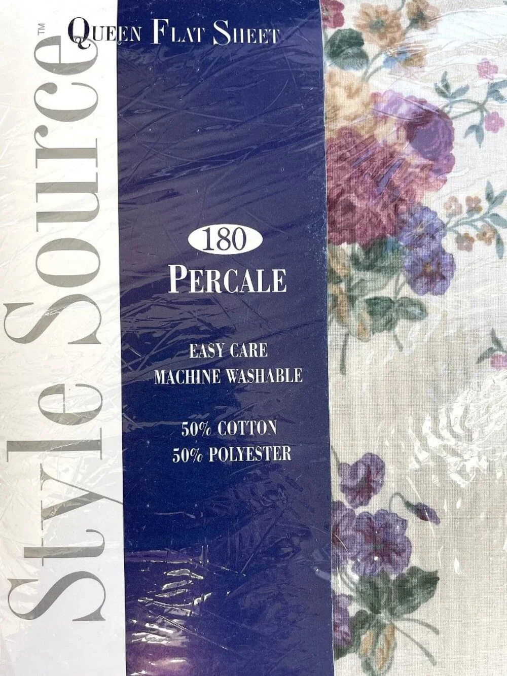🌸 Vintage Cottagecore Floral Queen Flat Sheet